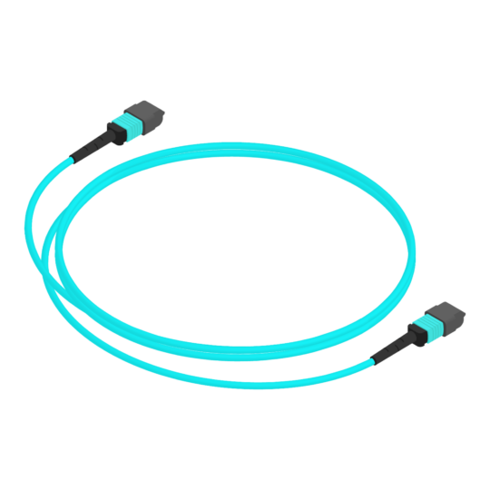 Jarretière Multi Mode OM3 MPO-12/MPO-12 Polarity B