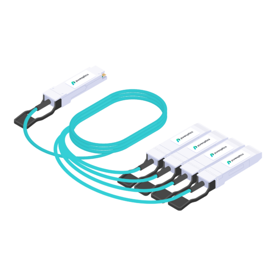 Active Optical Cable QSFP+ 40G to 4 SFP+ 10G