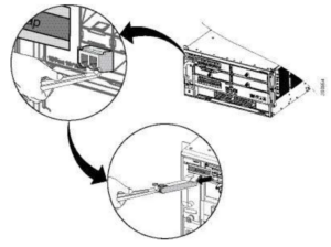 Illustration Comment retirer un SFP cassé d’un port de switch ?